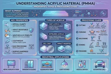 Acrylic, made of polymethyl methacrylate, offers optical clarity, impact resistance, and is lightweight. This guide details its properties, types, and processing.